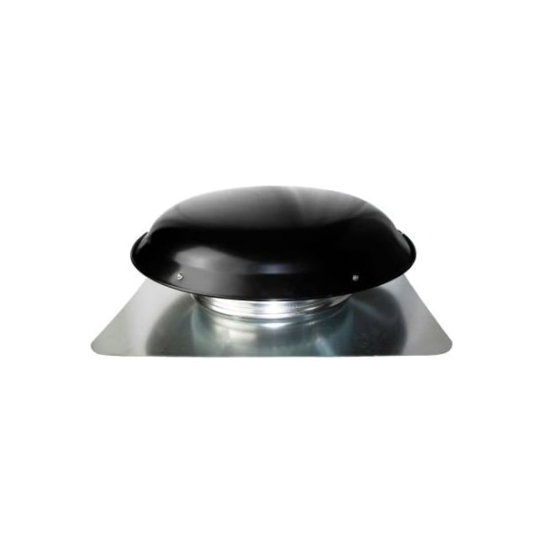 Ventamatic Cool Attic Galvanized Steel Round Vent, 144 Sq. in NFA, Black, 1/Pack VX25 BLK - main